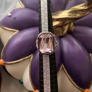 Charming Charlie pink cluster ring